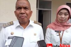 PJ Bupati Bandung Barat Arsan Latief Dampingi Sekda Beserta Forkopimcam Kecamatan Ngamprah Lakukan Pemantauan Pemilu 2024