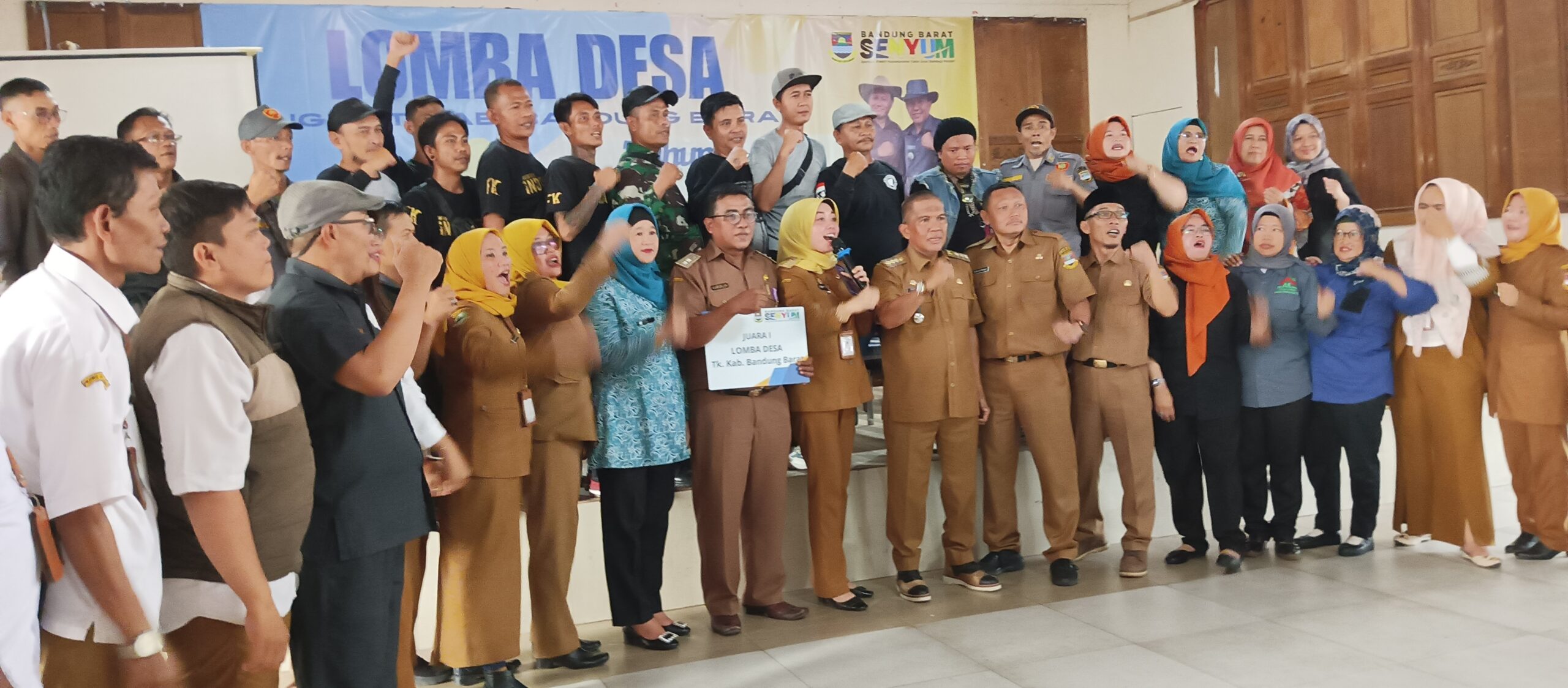 Mantaaap Desa Margajaya Raih Juara 1 Lomba Desa SE Kabupaten Bandung Barat : Begini Ucapan Kades Dan Camat