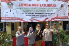 Serunya Lomba PBB Linmas Se-Kecamatan Ngamprah Bikin Gelak Tawa