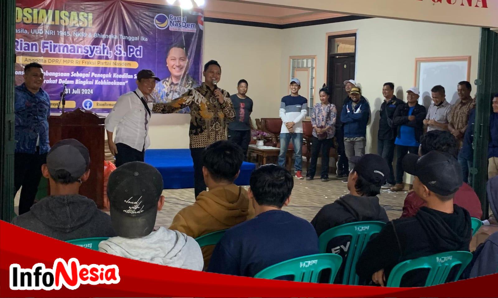 Penguatan Ideologi Bangsa, Rian Firmansyah S.Pd Gelar Sosialisasikan Empat Pilar Kebangsaan.