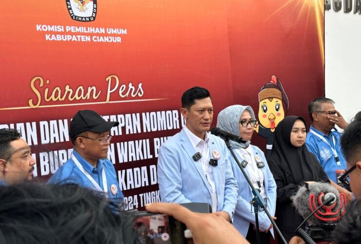 Pada Pengundian Nomor Urut Calon Bupati Cianjur 2024, Deden Nasihin Komitmen Wujudkan ‘Cianjur Berkah’