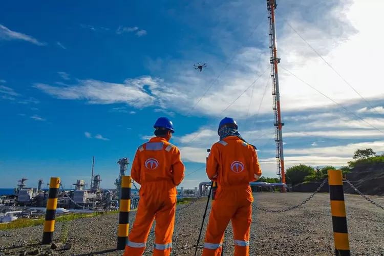 Terra Drone Indonesia Sukses Lakukan Inspeksi Kilang LNG dengan Drone