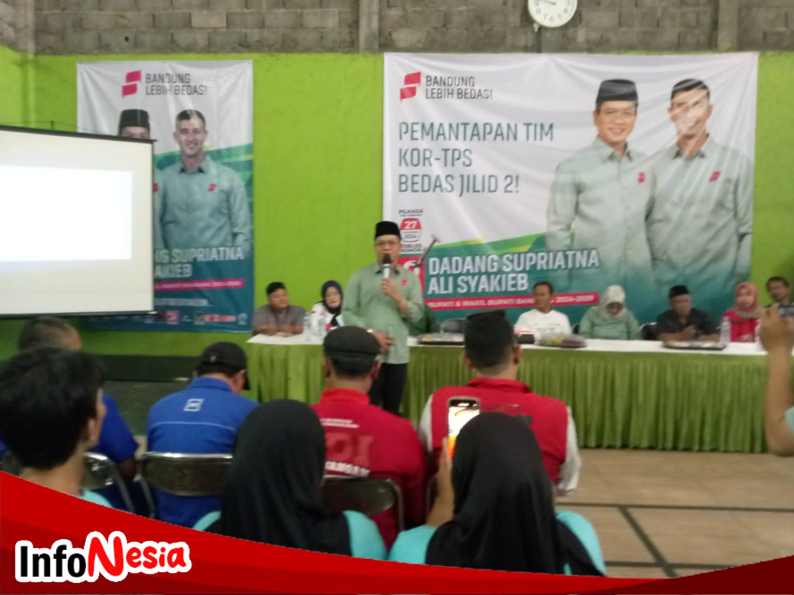 Korcam Bedas Dayeuhkolot Acep Koswara Perkuat Jaringan Kor TPS, Paslon Urut No 2 H Dadang Supriatna Konsolidasi Pemaparan Pilkada 2024.