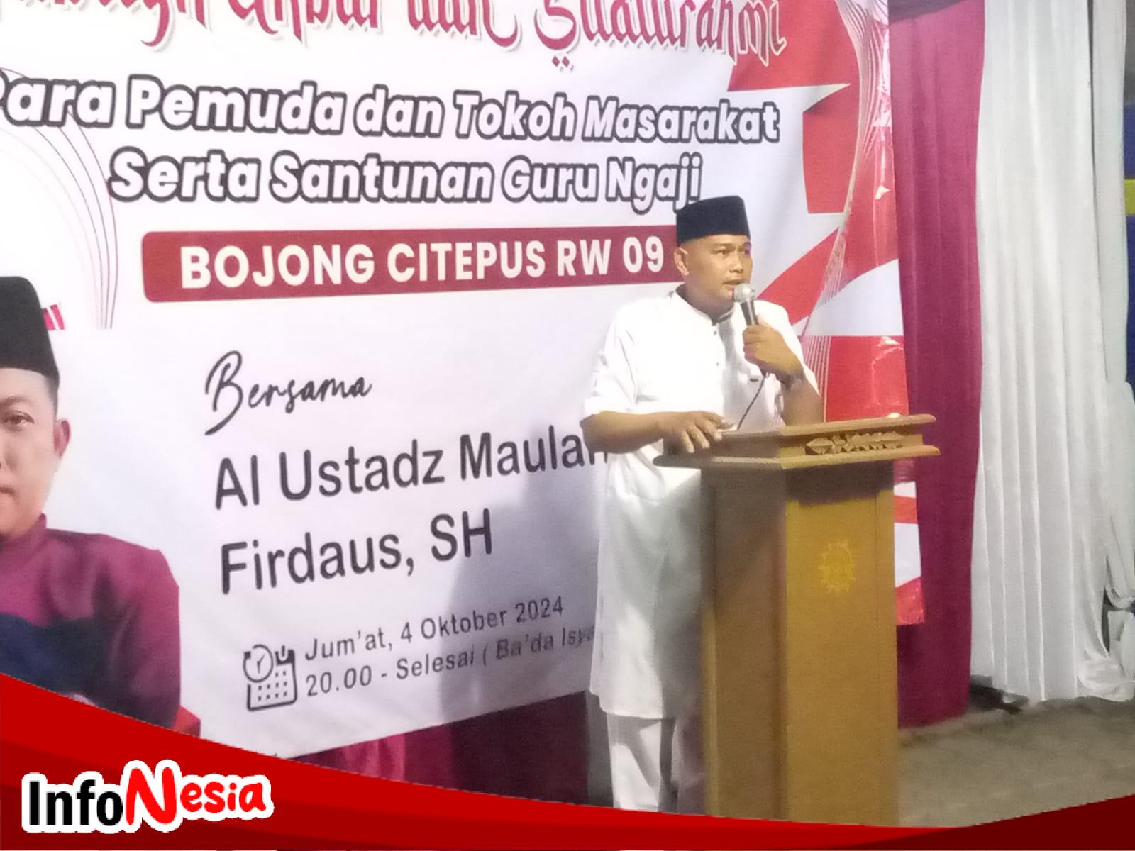 Karang Taruna Lembayung Sari adakan Malam Puncak Gebyar Tabligh Akbar Dan Pembagian Santunan Guru Ngaji dalam Rangka Peringati HUT Kemerdekaan RI Ke-79.