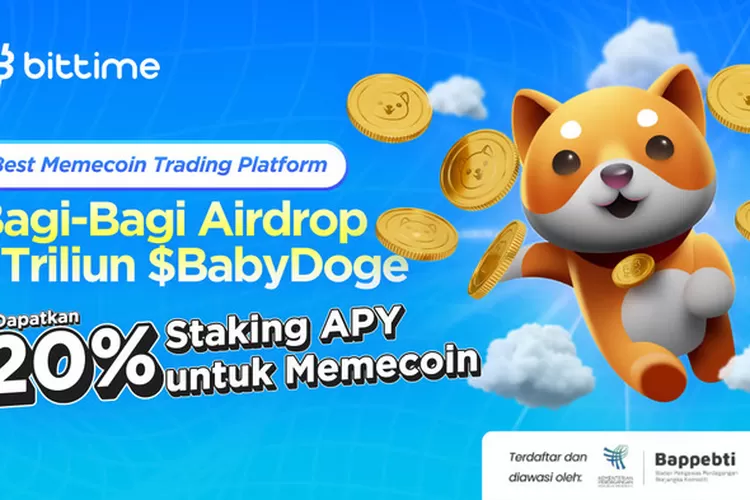 Bittime Bagi-Bagi Token BabyDoge, Dorong Adopsi Memecoin di Indonesia