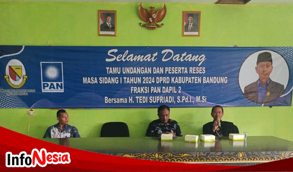 H.Tedi Supriadi S.Pd.i M.Si Anggota DPRD Dari Fraksi PAN Laksanakan Reses Pertama Tampung Aspirasi Masyarakat