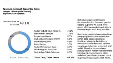 Hasil Survei Terbaru : Banyak Pemilihnya Beralih Dukungan ke Paslon 02, Dadang Supriatna-Ali Syakieb Ungguli Paslon 01