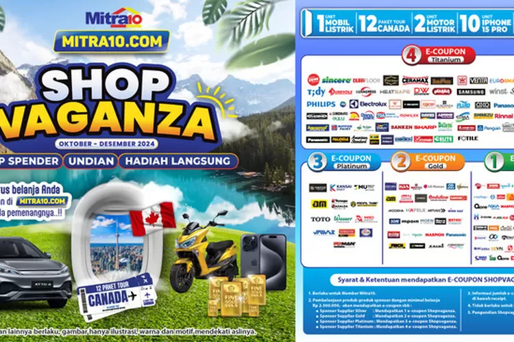 Kesempatan Terakhir di Shopvaganza 2024 Mitra10, Kumpulkan Kupon dan Menang!