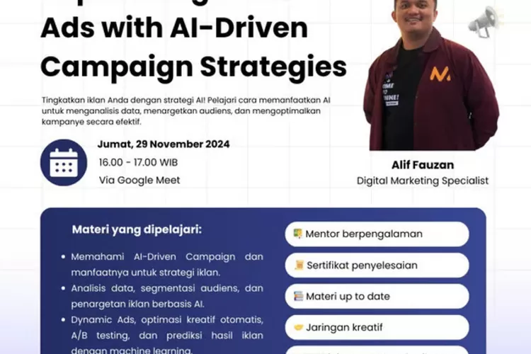 Maxy Academy Gelar Kelas Tanpa biaya Virtual Advertising and marketing dengan AI