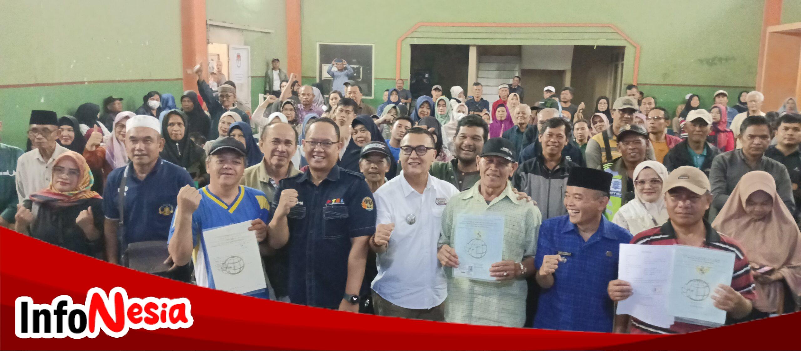 Penyerahan Program Sertifikat PTSL Desa Kertajaya, Padalarang 312 Bidang Tahap ke 2 Selesai Penyerahan Program Sertifikat PTSL Desa Kertajaya, Padalarang 312 Bidang Tahap ke 2 Selesai